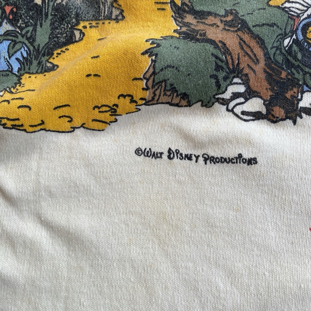 Vintage 60s 70s Walt Disney Productions Tee Shirt, Wild Psychedelic Design S/M - Picture 3 of 13